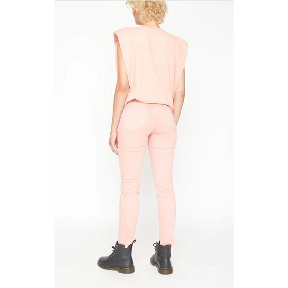 NWT Sandrine Rose High Waisted Palm Tree Embroidered Skinny Jeans - Picture 3 of 16